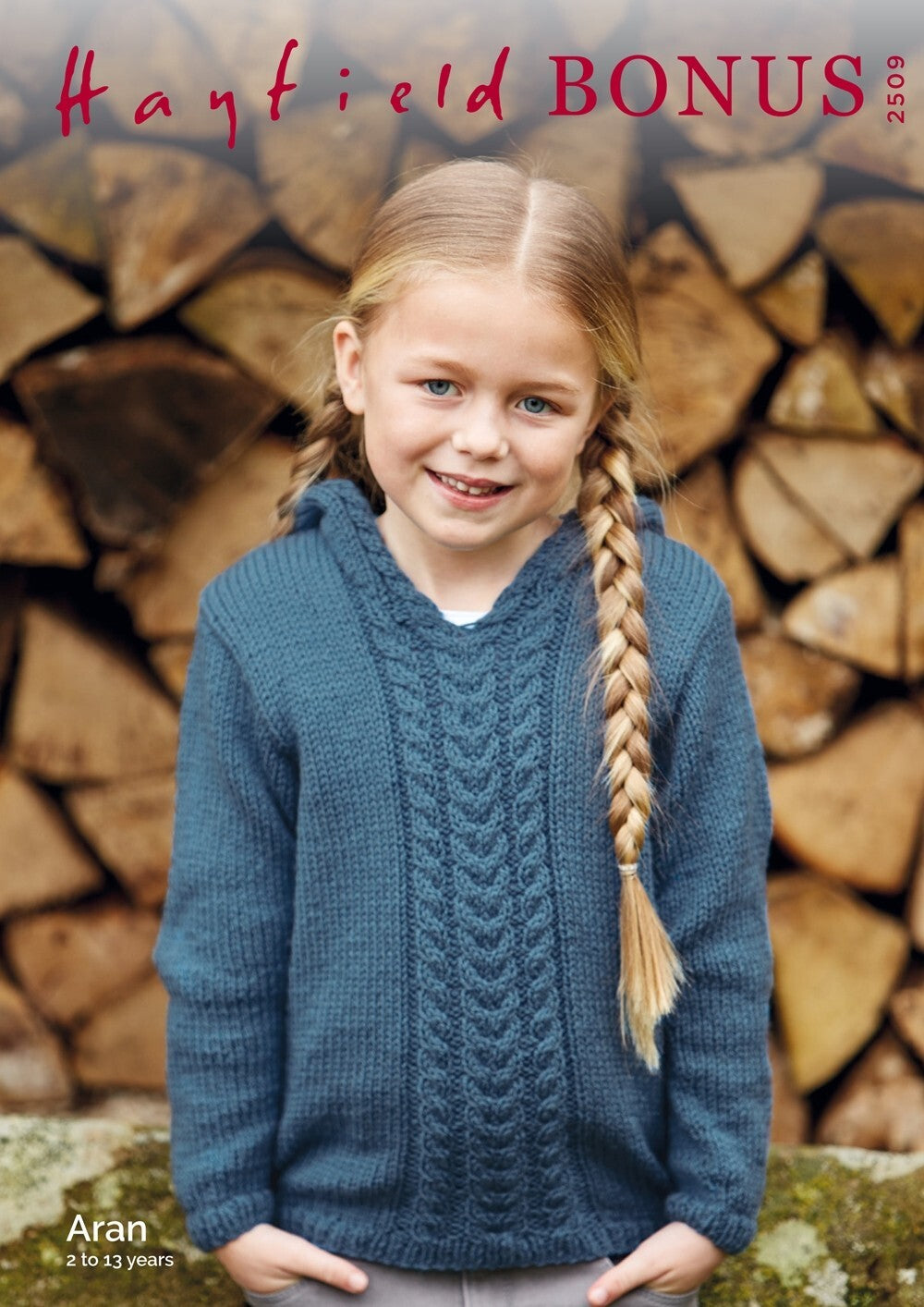 Hayfield 2509 Pixie Hood Sweater in Hayfield Bonus Aran leaflet