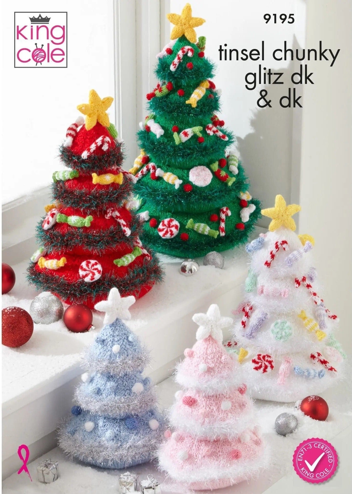 King Cole 9195 Christmas Trees leaflet